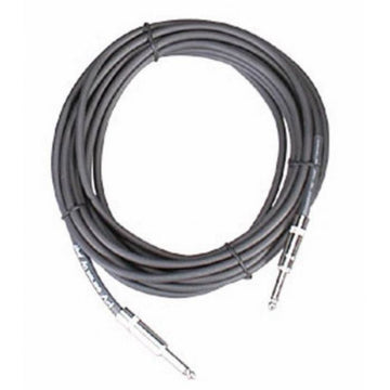 Cable Para Bocina Plug 1/4 - 1/4 Plg 25 Pies Negro