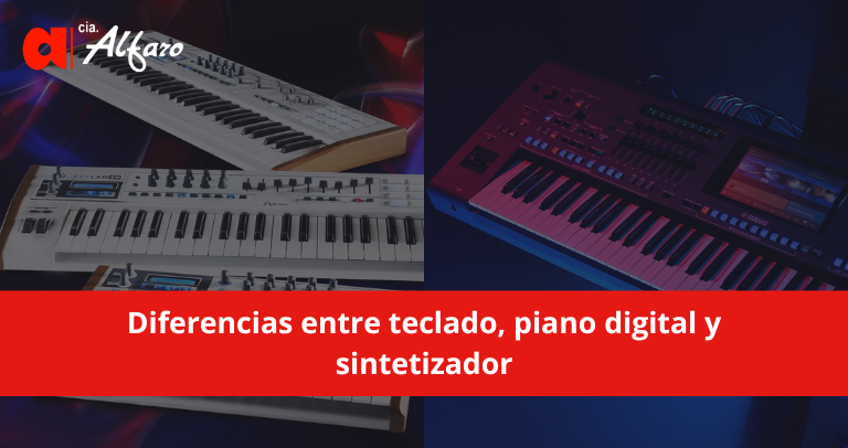 Diferencias entre teclado, piano digital y sintetizador