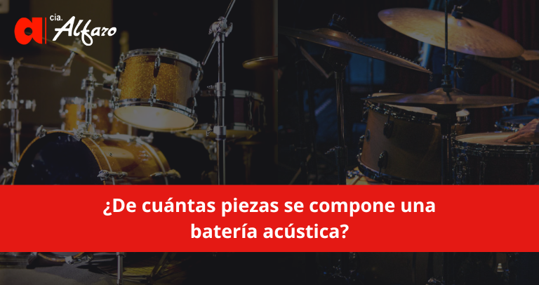 ¿De cuántas piezas se compone una batería acústica?
