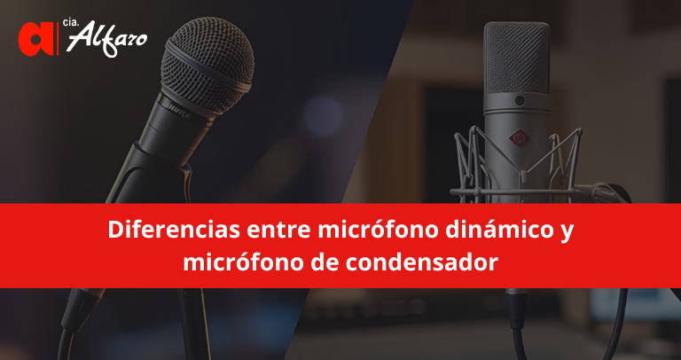 Diferencias entre micrófono dinámico y micrófono de condensador