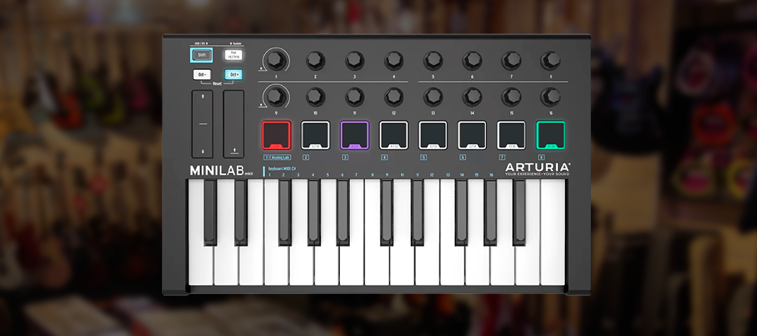 Características del Controlador MIDI Arturia MiniLab Mk II