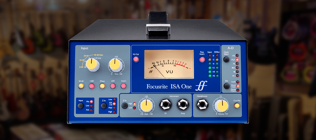 preamplificador de microfono focusrite isa one