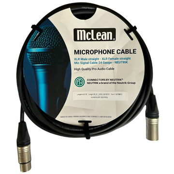 Cable Neutrik XLR Macho a XLR hembra NC3FXX-D - NC3MXX-D YME220 25FT