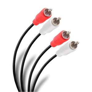 Conector Arnes 2 Plugs a 2 Plugs RCA Duplex de 1.