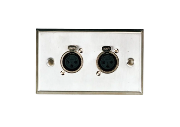 Panel De Pared Con Conector de Micrófono Hembra XLR de 3 Pines