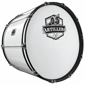 Bombo 26 x 14 plg  - Blanco