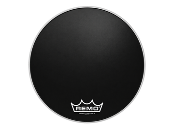Parche de bombo Powermax 2 de ébano con engarce de 16 Plg