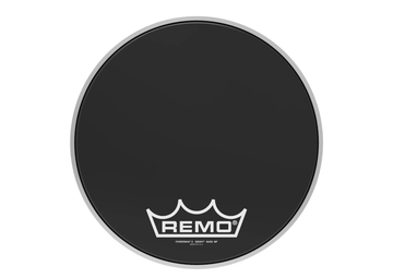 Parche de bombo Powermax 2 de ébano con engarce de 14 Plg