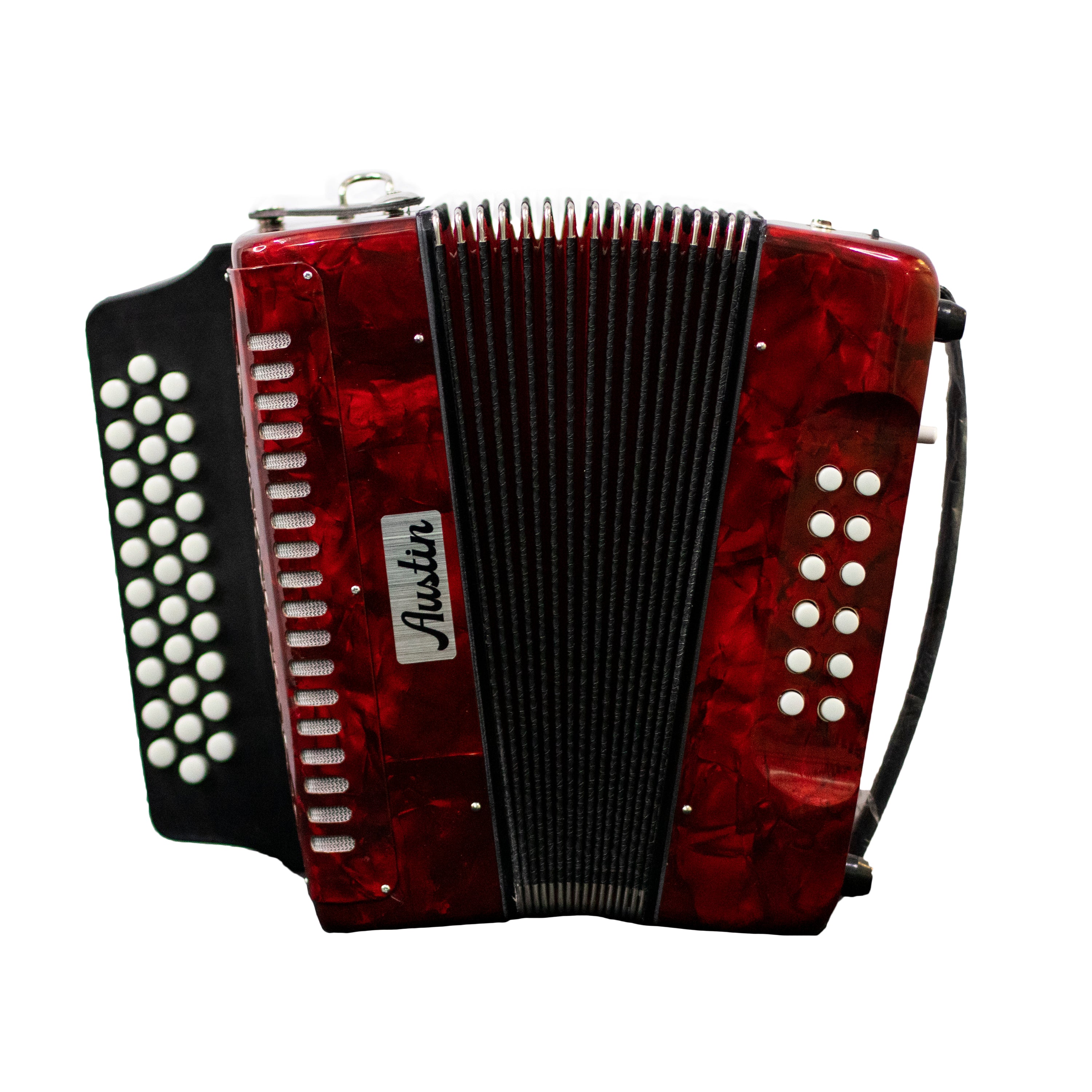 Acordeon de 31 Teclas 12 Bajos, Rojo A-D-G