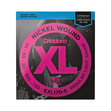 Juego De 5 Cuerdas Para Bajo XL Long 45-130