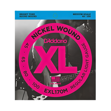 Juego De 5 Cuerdas Para Bajo XL Medium 45-100