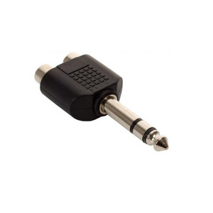 Adaptador 2 Jacks RCA a 1 Plug 6.3 Ster