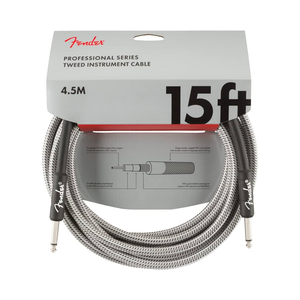 Cable Para Instrumento Profesional 15 Pies, White Tweed