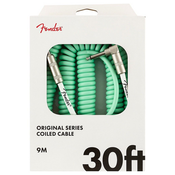 Cable Para Instrumento Serie Coil Straight/Angle 30 Pies, Surf Green