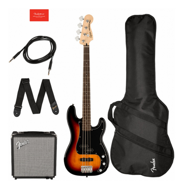Bajo Eléctrico Affinity Series Jazz, 3 color Sunburst