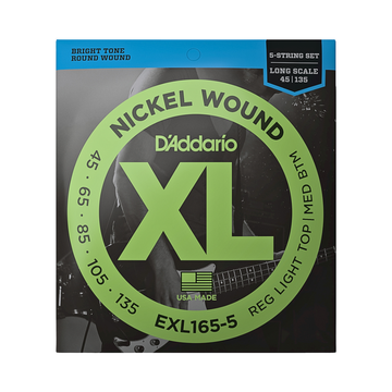 Juego De 5 Cuerdas Para Bajo XL Long 45-135