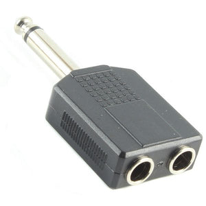 Adaptador Y Conversor 1/4 Macho - 2RCA Hembra