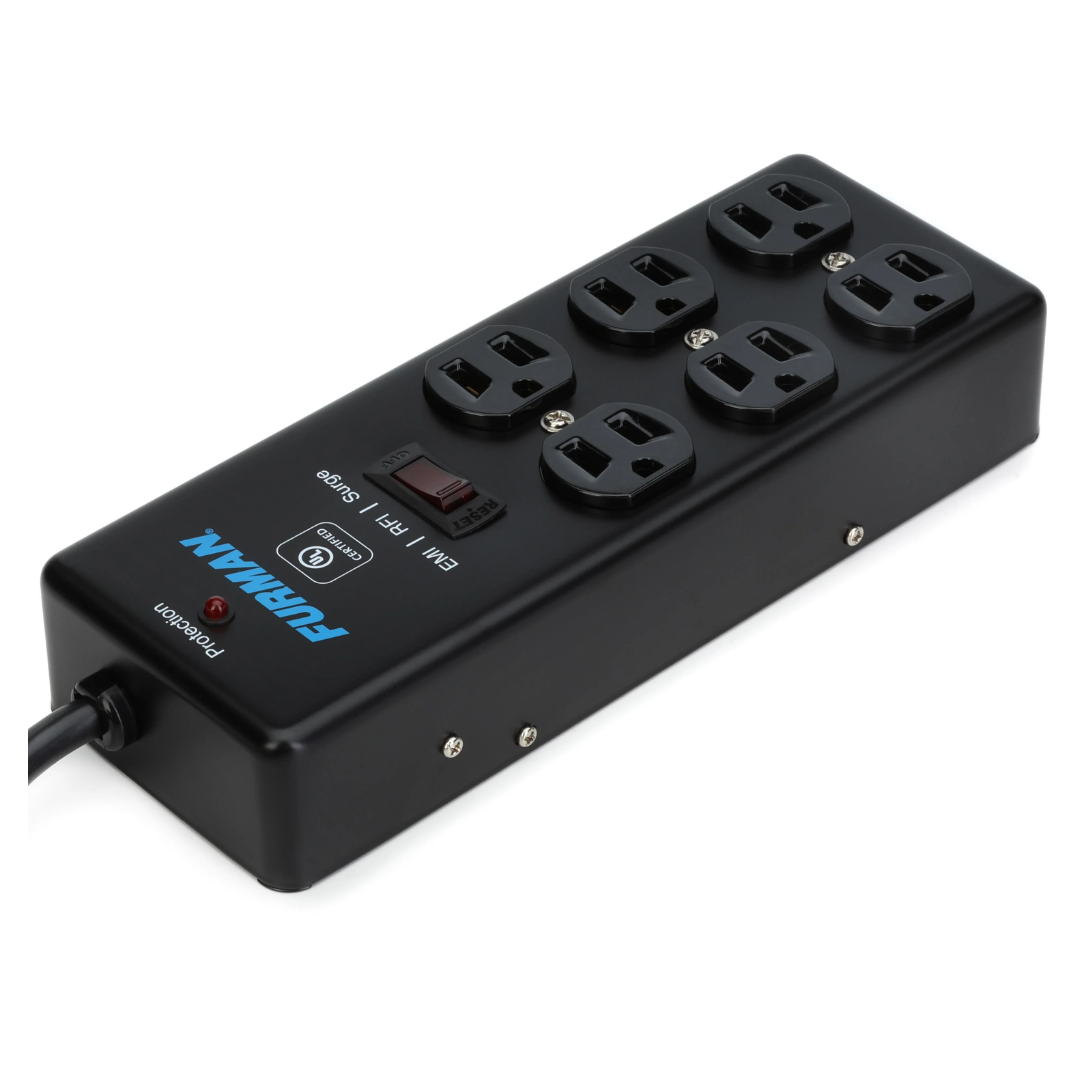 AC Surge Strip 6 Outlet 2X3 Block