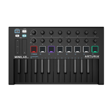 Controlador MIDI De 25 Teclas Con Pads, Deep Black Edition
