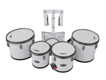 Quad De Tambores Tom 6X6 8X8 10X9 12X10 13X11 Con arnés Blanco