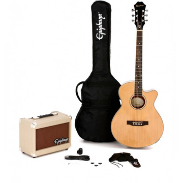 Pack-Guitarra Electroacústica Natural