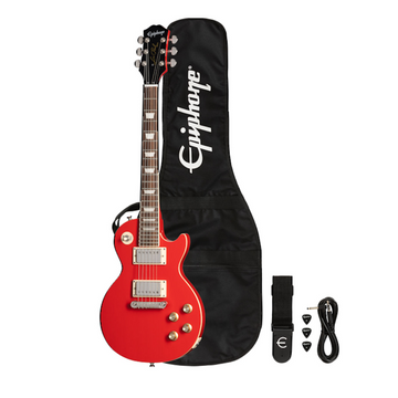 Pack de Guitarra Eléctrica Power Players Les Paul Lava Red