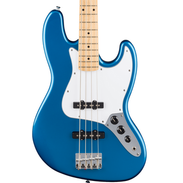 Bajo Standard Jazz Bass, Maple, White Pickguard, Arctic Mist Metallic