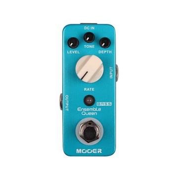Pedal Para Guitarra Análogo 9 V 3.6 Plg x 1.7 Plg x 2 Plg Azul Métalico