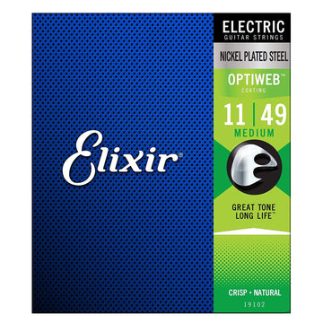 Juego De Cuerdas Para Guitarra Eléctrica Optiweb Coating Medium -.011-.049-