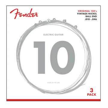 Pack De 3 Juegos De Cuerdas Para Guitarra Eléctrica 150R Nickel Ball .010-.046