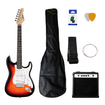 Pack-Guitarra Eléctrica y Amplificador Sunburst