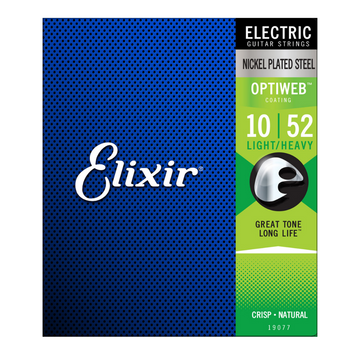 Juego De Cuerdas Para Guitarra Eléctrica Optiweb Coating Light Heavy -.010-.052-
