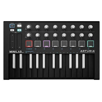 Controlador MIDI De 25 Teclas Con Pads, Black Edition