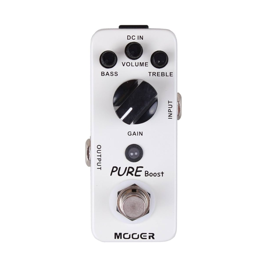 Pedal Para Guitarra De Impulso 9 V 3.6 Plg x 1.7 Plg x 2 PlgBlanco