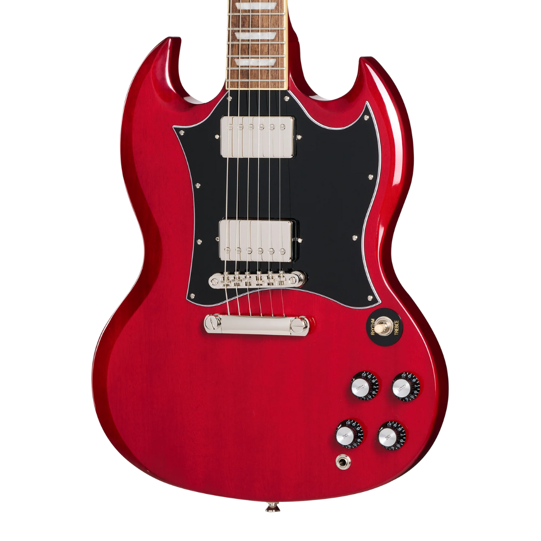 Epiphone SGレッドエレキギター Guitarra Eléctrica SG Standard Incluye Estuche, Color Cherry
