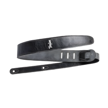 Correa para guitarra de cuero negro