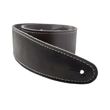 Correa para guitarra de cuero negro
