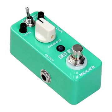 Pedal Para Guitarra Overdrive 9 V 3.6 Plg x 1.7 Plg x 2 Plg Verde Pastel