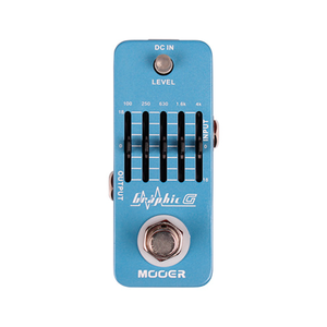 Pedal Para Guitarra 9 V 3.6 Plg x 1.7 Plg x 2 Plg Celeste Metálico