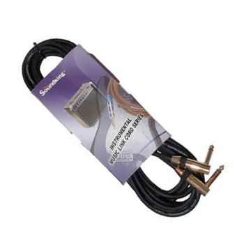 Cable Para Instrumento Plug 1/4 L - 1/4 L Plg 20 Pies Negro