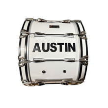 Bombo 24"x14" con Arnés y Maceta – Blanco