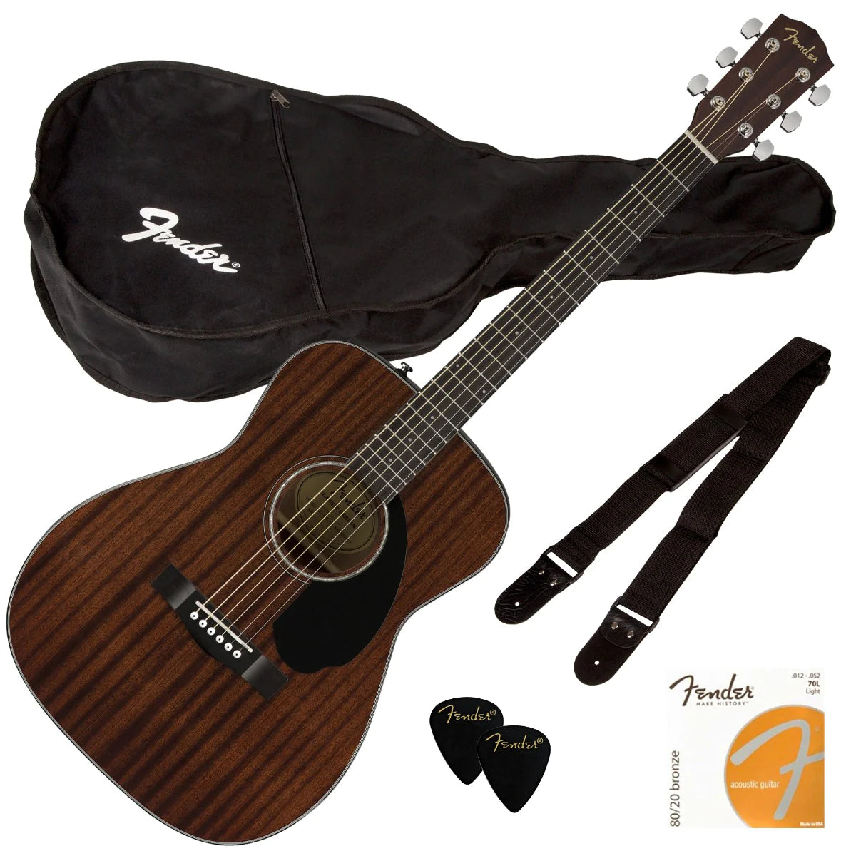 Pack-Guitarra Acústica CC-60S All-Mahogany