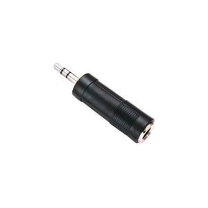 Adaptador 6.3m M Hembra A 3.5m M Macho 1/4 Plg De 1 Pin Negro