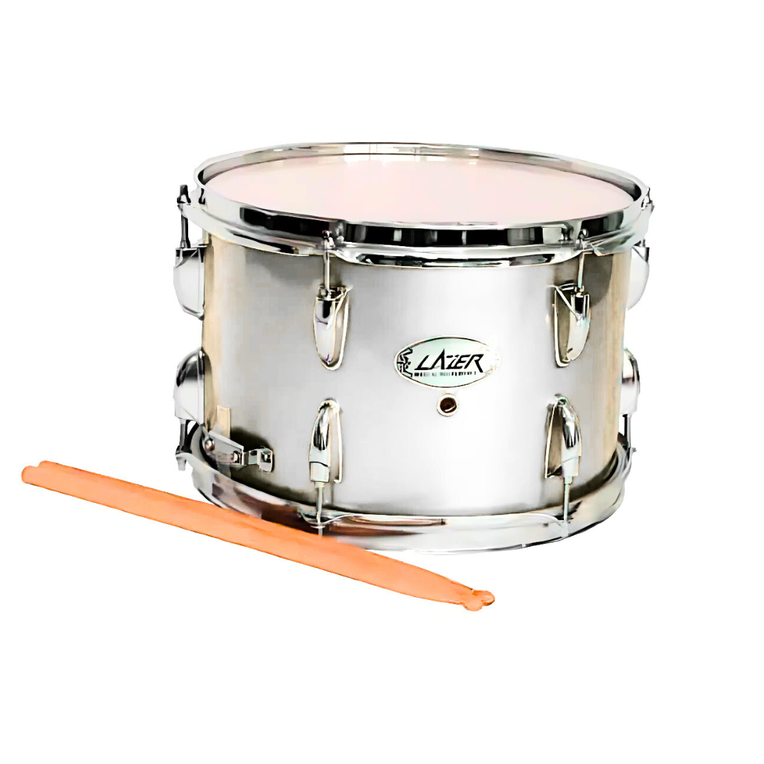 Caja Redoblante 14 x 10 Plg Con Bolillo Y Correa - Blanco