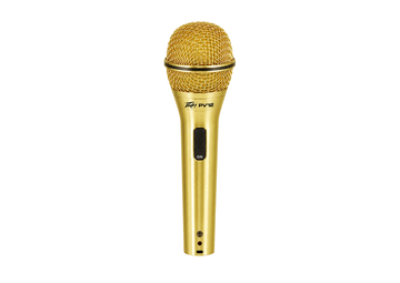 Micrófono De Mano Cardioide Con Cable, Dorado