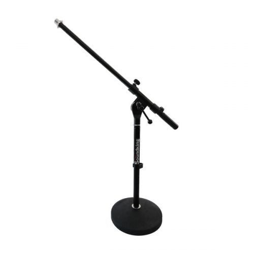 Pedestal De Mesa Para Micrófono Con Boom 18.5 Plg  Negro