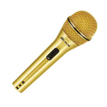 Micrófono De Mano Cardioide Con Cable, Dorado