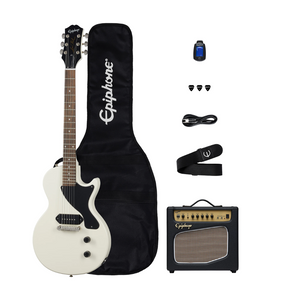 Pack-Guitarra Eléctrica Les Paul Junior De Billie Joe Armstrong Blanco