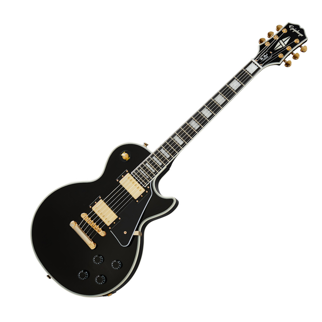 Guitarra Eléctrica Les Paul Custom Ebony - Epiphone - EILCEBGH1 Guitarra Eléctrica Les Paul Custom Ebony - Epiphone - EILCEBGH1