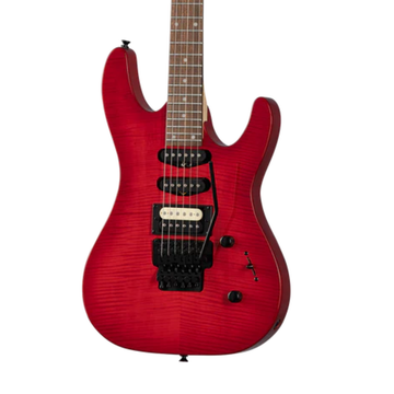 Guitarra Eléctrica Striker Figured HSS. Transparent Red Black